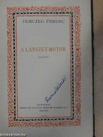 A Lánszky-motor/A költő és a halál