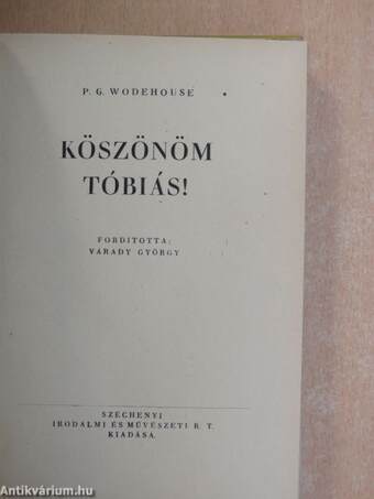 Köszönöm Tóbiás!