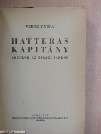 Hatteras kapitány