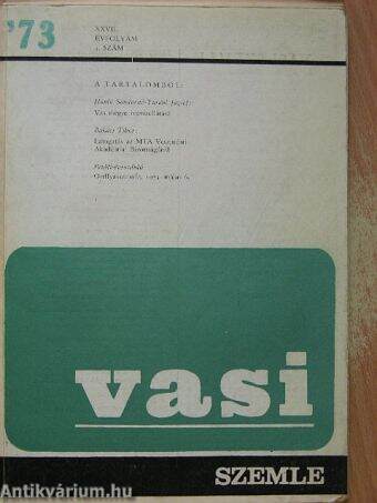 Vasi Szemle 1973. április