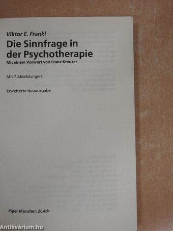 Die Sinnfrage in der Psychotherapie