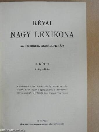 Révai nagy lexikona 2. (töredék)