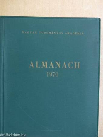 A Magyar Tudományos Akadémia Almanachja 1970