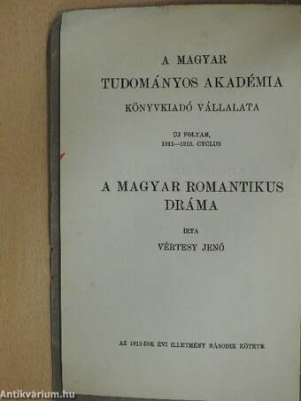 A magyar romantikus dráma (1837-1850)