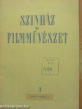 Színház és filmművészet 1954. március