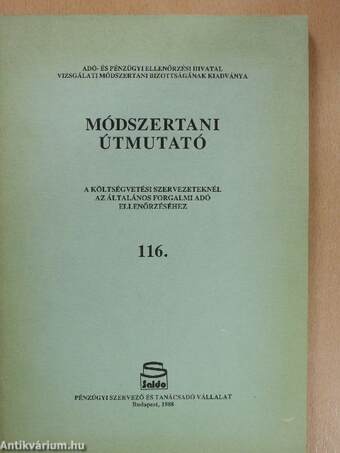 Módszertani útmutató 116.