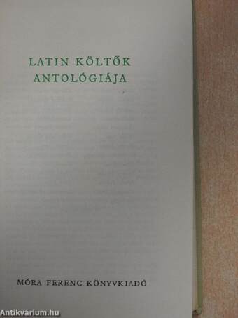 Latin költők antológiája