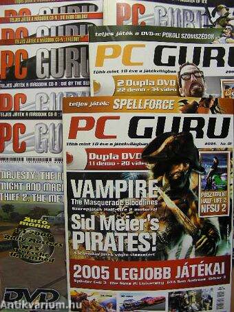 PC-Guru 1999-2005. (vegyes számok) (8 db)