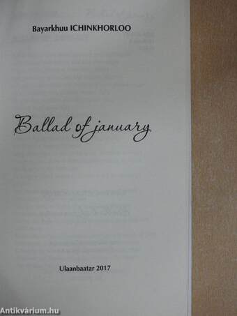 Ballad of january