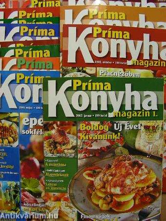 Príma Konyha Magazin 2001-2007. (vegyes számok) (12 db)