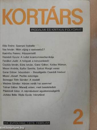 Kortárs 1976. február