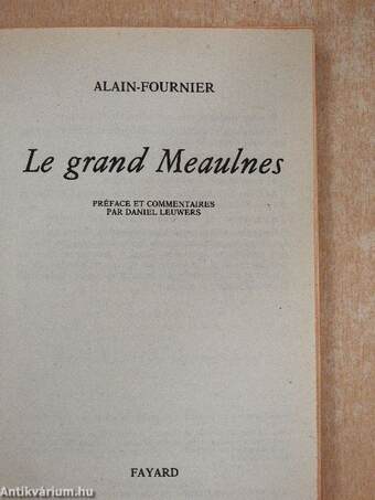 Le Grand Meaulnes