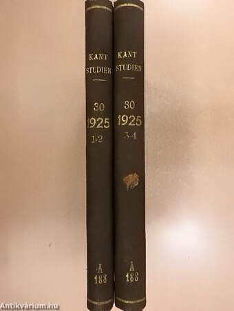 Kant-Studien 1925/1-4. I-II.