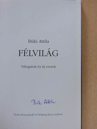 Félvilág (aláírt példány)