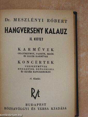 Hangverseny kalauz II.