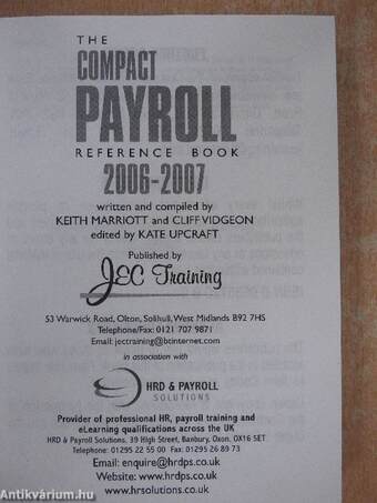 The Compact Payroll 2006-2007