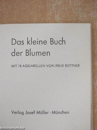 Das kleine Buch der Blumen