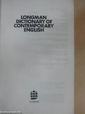 Longman Dictionary of Contemporary English