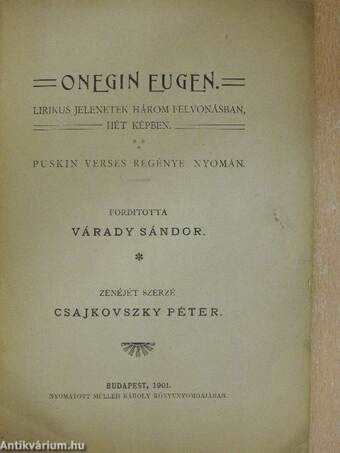 Onegin Eugen