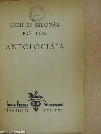 Cseh és szlovák költők antologiája