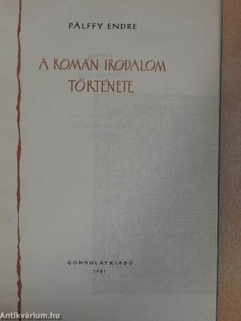 A román irodalom története