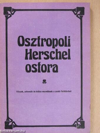 Osztropoli Herschel ostora (dedikált példány)