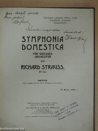Symphonica Domestica (Vidor Pál könyvtárából)