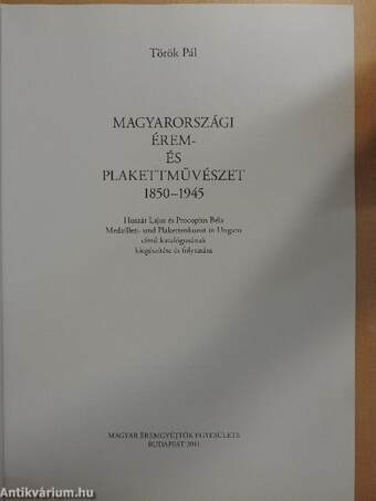 Magyarországi érem- és plakettművészet 1850-1945