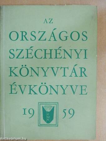 Az Országos Széchényi Könyvtár Évkönyve 1959