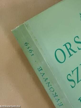 Az Országos Széchényi Könyvtár Évkönyve 1959