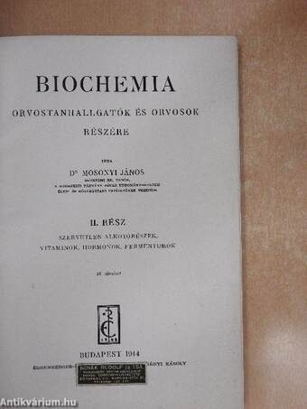 Biochemia II.