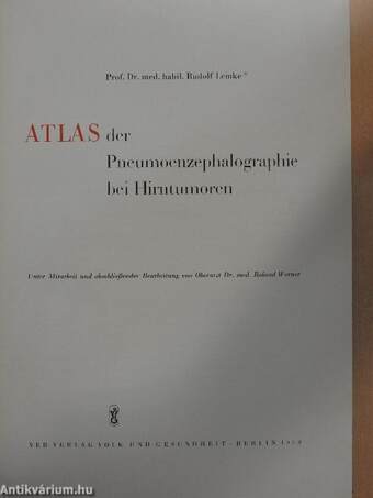 Atlas der Pneumoenzephalographie bei Hirntumoren