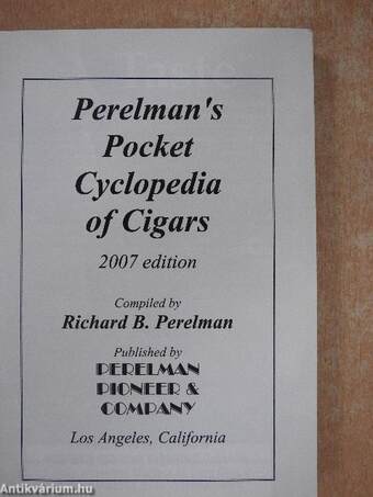 Perelman's Pocket Cyclopedia of Cigars