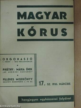 Magyar Kórus 1935. március-december