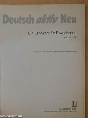 Deutsch aktiv Neu 1A - Lehrbuch