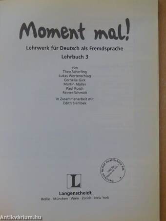 Moment mal! 3. - Lehrbuch/Arbeitsbuch