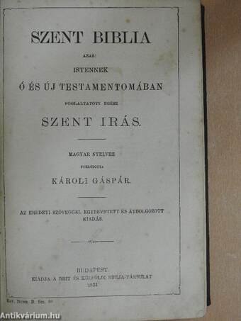 Szent Biblia