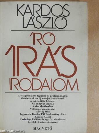 Író, írás, irodalom