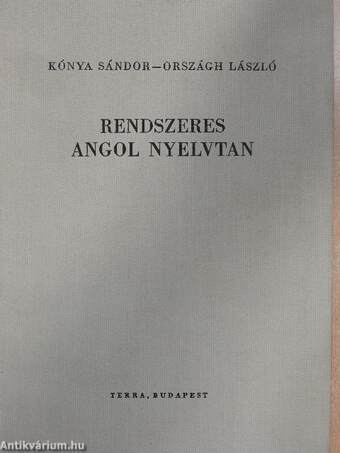 Rendszeres angol nyelvtan