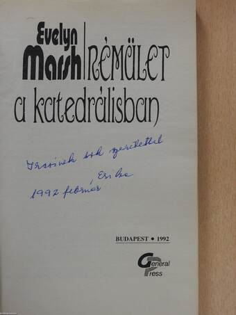 Rémület a katedrálisban (dedikált példány)