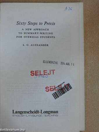 Sixty Steps to Précis