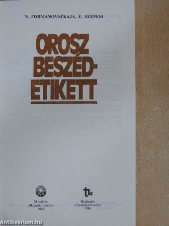 Orosz beszédetikett