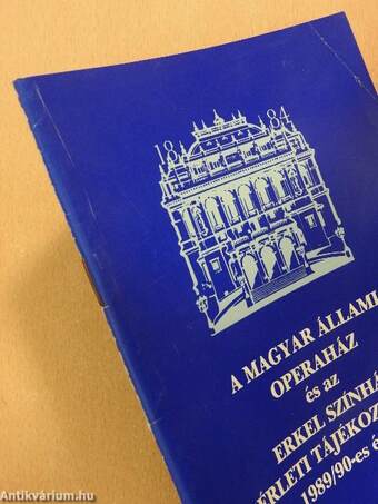 A Magyar Állami Operaház és az Erkel Színház bérleti tájékoztatója az 1989/90-es évadra