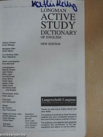 Longman Active Study Dictionary of English