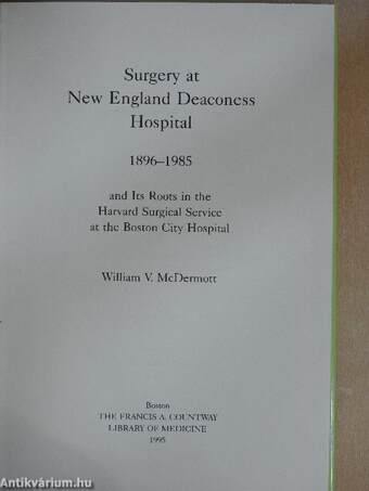 Surgery at New England Deaconess Hospital