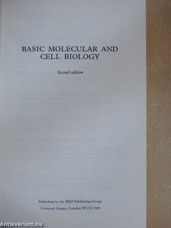 Basic Molecular and Cell Biology