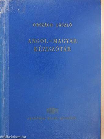 Angol-magyar kéziszótár