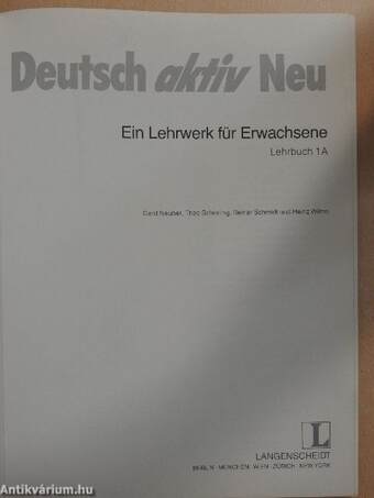 Deutsch aktiv Neu 1A - Lehrbuch