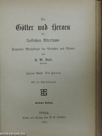 Die Götter und Heroen des klassichen Altertums I-II. (gótbetűs)