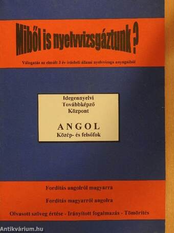 Miből is nyelvvizsgáztunk?